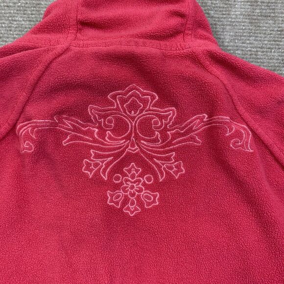 Athleta Jacket Women Medium Pink Zip Fleece Athletic Outdoors Ladies - Picture 8 of 12